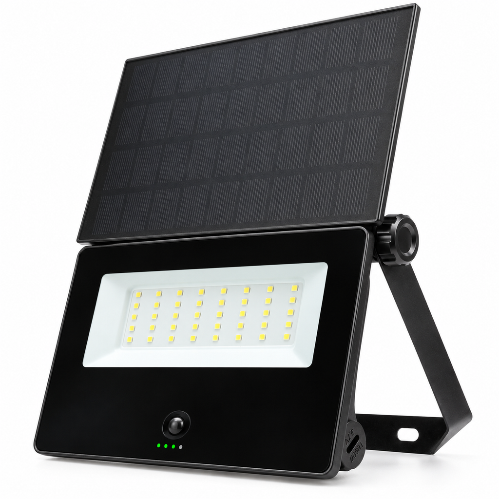Solar Flood Light with PIR Motion Sensor – Outdoor | Favix